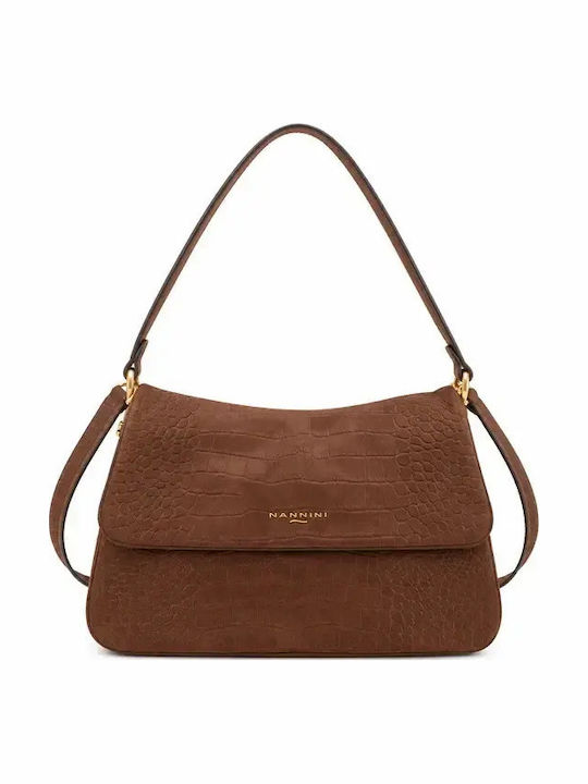 Leather Women's Shoulder / Crossbody Bag Brown