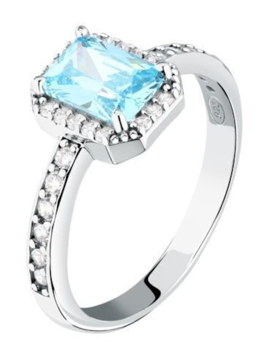 Morellato Silver Solitaire Ring with Zircon