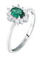 Morellato Single Stone Ring in Silver with Zircon