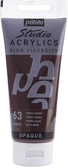 Studio Acrylics Acrylic Paint 100ml Pébéo 63 Terra Rossa