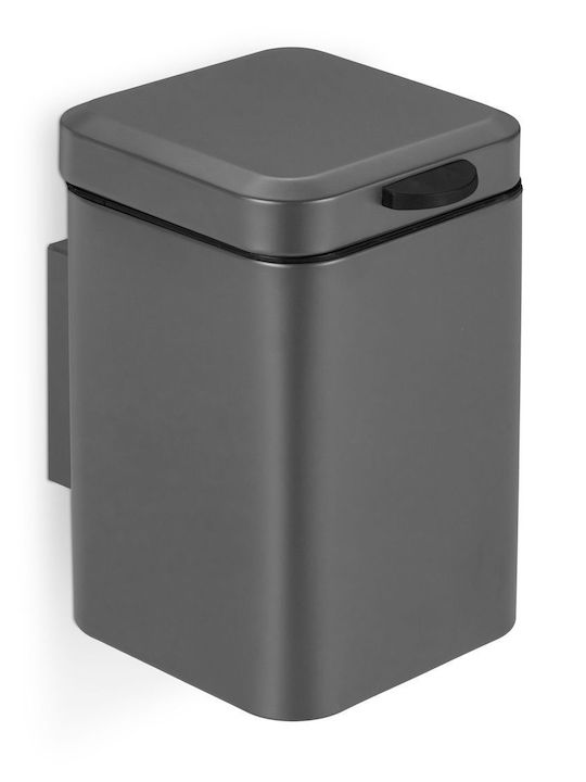Relaxdays Coș de baie din inox 3 l Gri