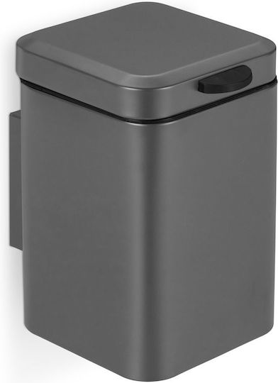 Relaxdays Coș de baie din inox 3 l Gri