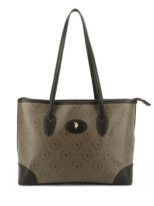 Assn Women's Shoulder Bag Dark Brown