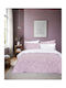 Nima Addict Semi-Double Bed Sheet Set 185x260cm White-Lilac (3pcs)