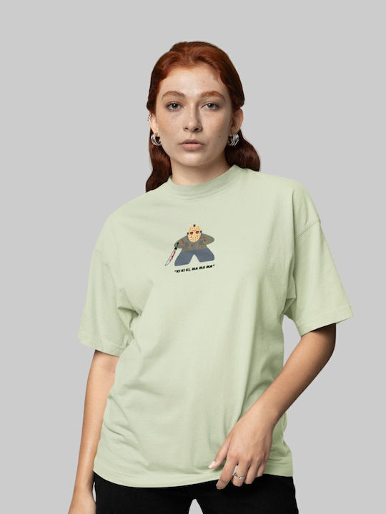 Tstudio Jason Voorhees Meeple W T-shirt Sage Green Tstudio Jason Voorhees Meeple W T-shirt Sage Green