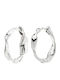 Pilgrim Here Hoop Earrings Silver-plated 132636003 Brass