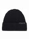 Unisex Knitted Beanie in Black