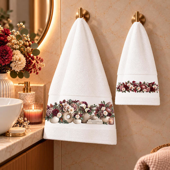 Astron Italy Bianca Bath Towel Set 2 pcs 30xcm White 500 gsm Weight