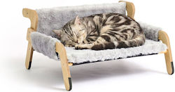 Relaxdays Hanging Cat Bed Natural Wood 28.5 X 5...