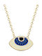 Chrilia 9K Gold Evil Eye Necklace