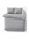 Detexpol Bettwäsche-Set aus Baumwolle 220x200 cm für Doppelbett mit 2 Kissenbezügen Light Grey