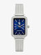 Women's Watch 22mm Battery-Powered with Silver Stainless Steel Bracelet