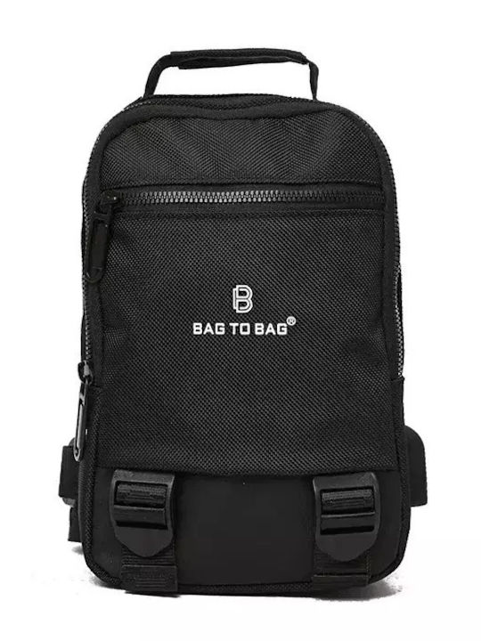 Herren Brusttasche Schwarz