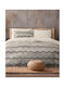 Nima Tempo Pillowcase Set with Envelope Cover Grey-Beige 52x72cm
