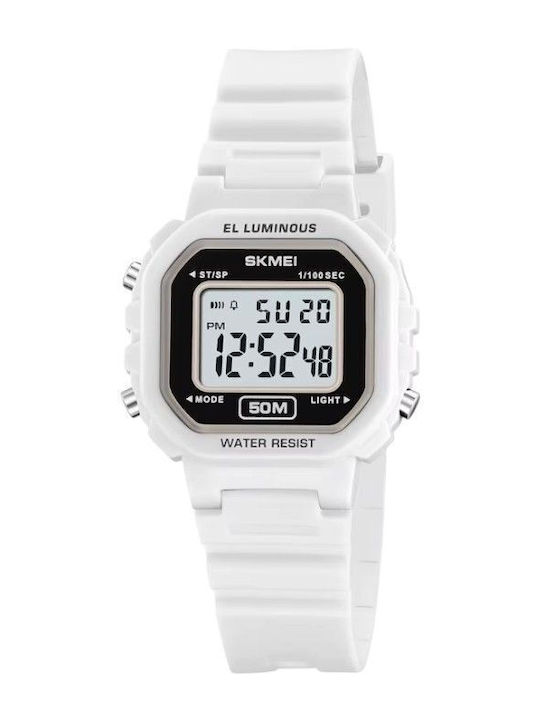Skmei Digitale Kinderuhr 30,1 mm Weiß