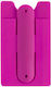 Selbstklebende Kartenhülle aus Silikon mit Ständer, Fuchsia