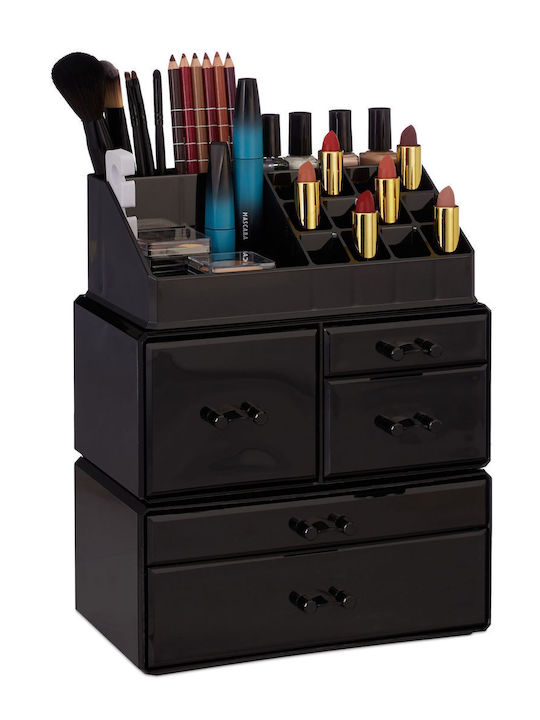 Relaxdays Organizator de cosmetice cu separatoa...