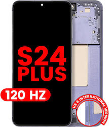 Oled Assembly Frame Samsung Galaxy S24 Plus 5g Us & International Version Aftermarket Plus 120hz Cobalt Violet