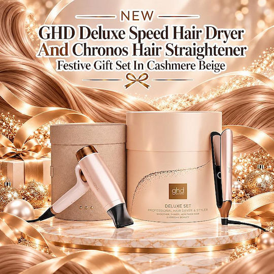 New Ghd Deluxe Speed Hair Dryer Chronos Hair Straightener Festive Gift Se