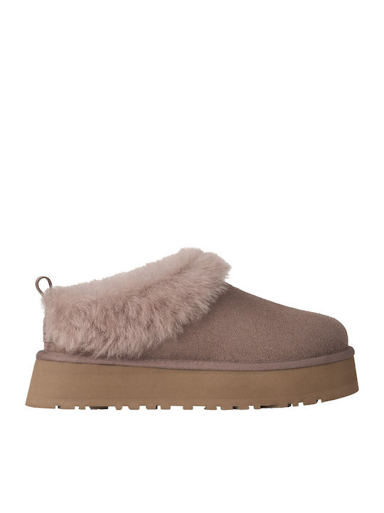 UGG Tazzelle Suede Winter Women's Slippers Boots Brown