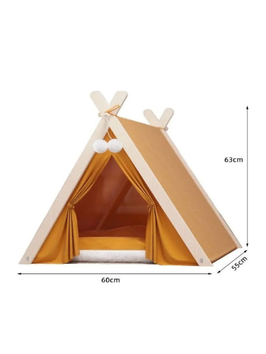 Denik Pets Căsuță pentru Câine Maro 60x63 cm