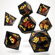 Fire Dragon's Gaze Floating Eye Rpg Dice Set