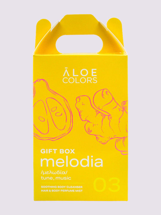 Aloe Colors 03 Melodia Комплект за грижа за почистване на тялото 2 бр