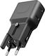 Energea Зарядно устройство с вграден GaN кабел с 2 USB-C порта 65W Power Delivery Gunmetal (Travelgo)