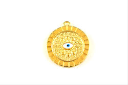 Metal Eye 2.5*2 cm Gold Plated 6 Pcs