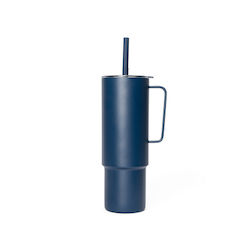 MiiR Термочаша 950ml тъмносиня сламка