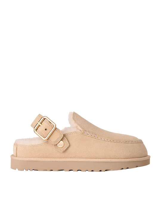 UGG Goldenstar Evelina Wildleder-Clogs Damen Ha...