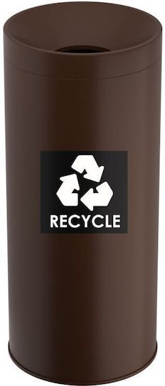 Pam & Co Recycling-Mülleimer Kunststoff 65 l Braun
