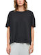 Tricou Oversized de Damă Vintage Negru