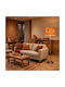 Floor Lamp with E27 Bulb Socket Brown