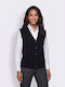Women's Sleeveless Black Tunic