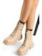Damen-Beige-Kampfstiefel