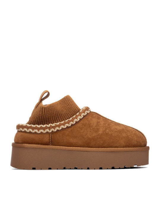 Xti Wildleder Damen-Stiefeletten mit Plattform ...