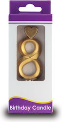 Gold Candle No "8" Lumea