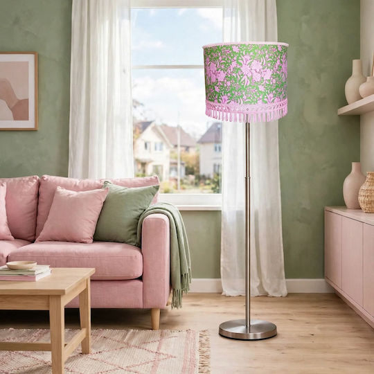 Floor Lamp with E27 Bulb Socket Green