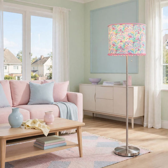 Floor Lamp with E27 Bulb Socket Multicolour