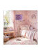 Floor Lamp with E27 Bulb Holder Purple&pink