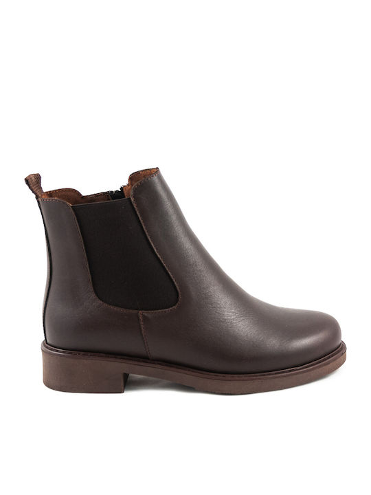 Ragazza Leather Women's Ankle Boots Brown