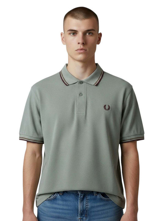 Fred Perry Twin Tipped Short Sleeve Polo Shirt ...