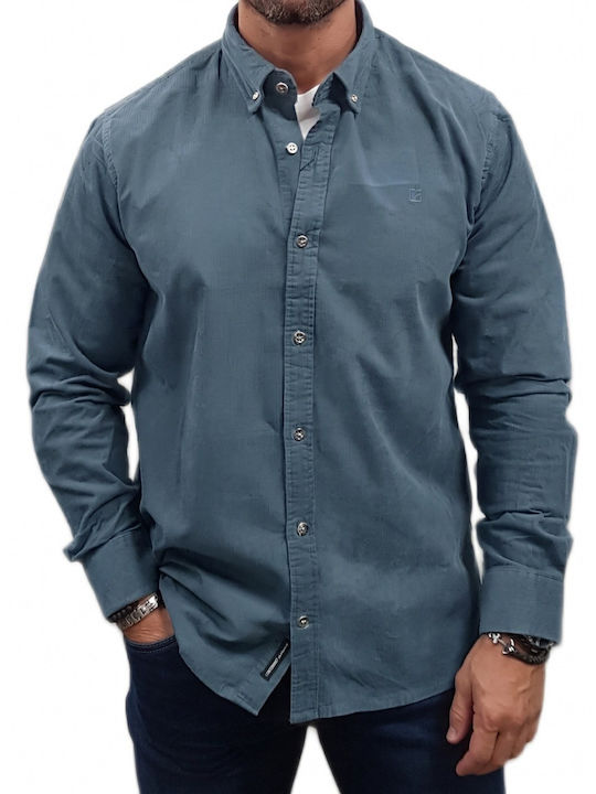 Rebase Long Sleeve Corduroy Shirt in Regular Fi...