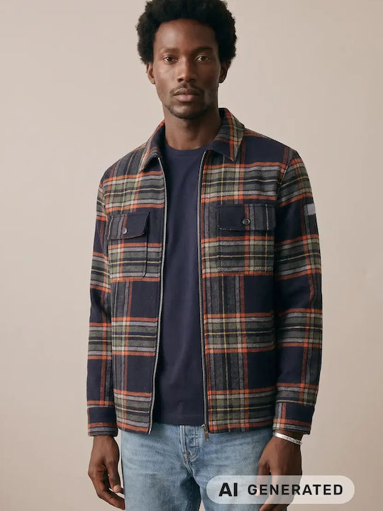 Long Sleeve Blue Check Shirt