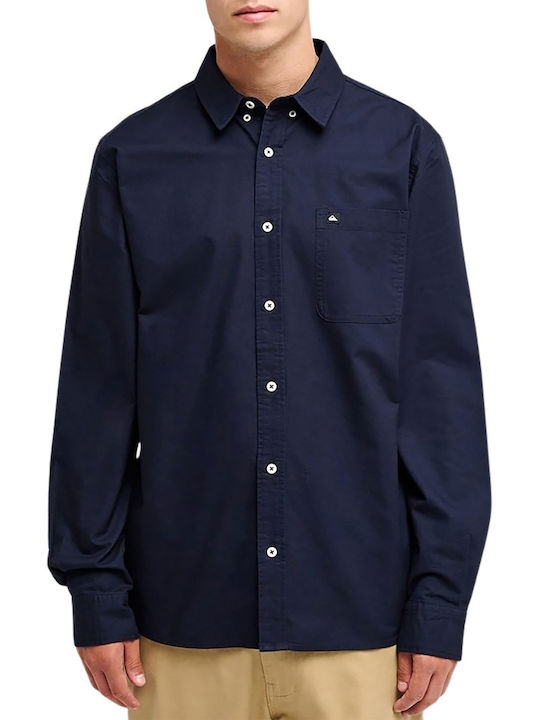 Quiksilver Smoke Trail Long Sleeve Shirt Dark Navy