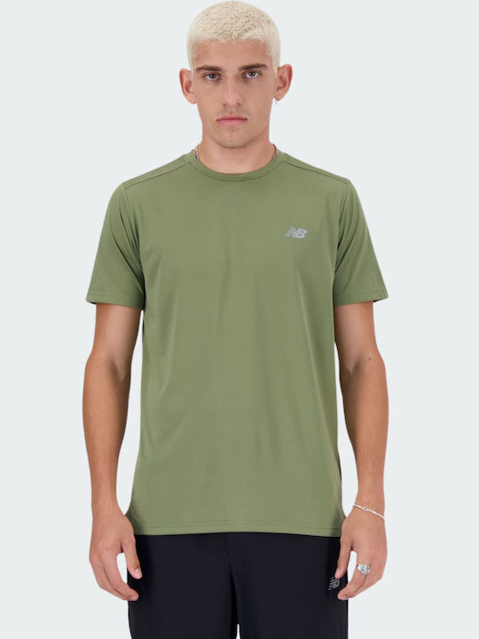 New Balance Sport-T-Shirt Khaki