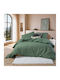 Nef-Nef Homeware Wild Set Cearceafuri de Pat Super King cu Elastic 160x200+35 cm Verzi (4 buc.)