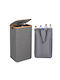 Relaxdays Coș de Reciclare din Plastic 100 l Gri