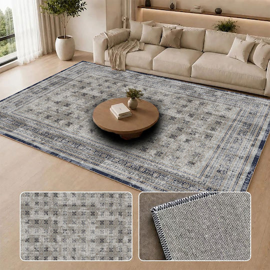 Homeone MH224 Rectangular Rug with Fringes Grey 50x80cm